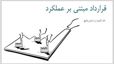 مدل کسب و کار قرارداد مبتنی بر عملکرد - اخذ کارمزد بر اساس نتایج