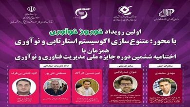 دو رویداد در حوزه فناوری و نوآوری در ۱۴ اسفند برگزار می‌شود
