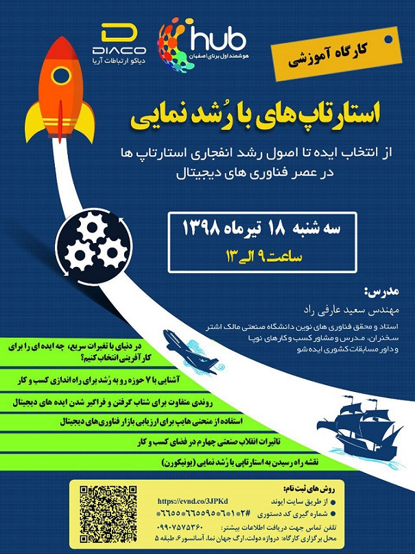 کارگاه آموزشی استارتاپ های با رشدنمایی